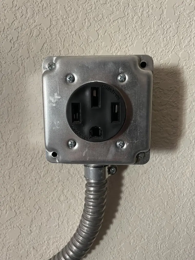 NEMA 14-50 outlet installed for Electrical Panel Upgrade in Broadview
